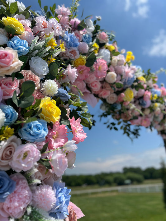 PASTEL FLORAL ARCH (8'x8')