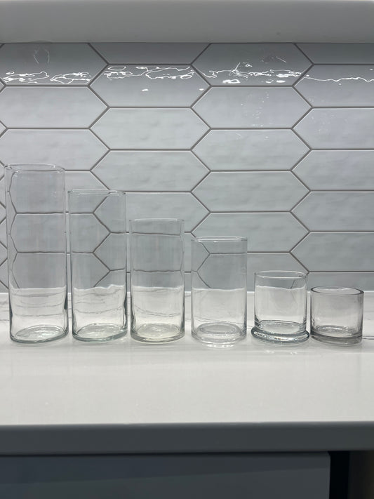 GLASS CYLINDERS - 3", 4", 6", 7.5",9", 10.5"