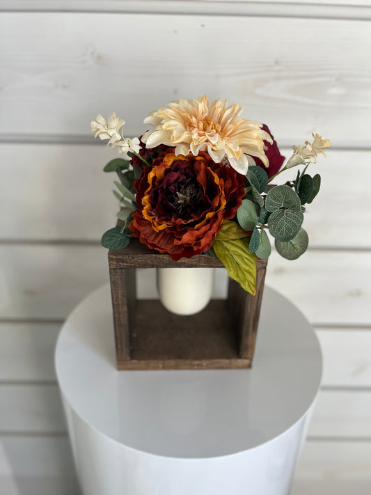 WOODEN MASON JAR HOLDER VASES (20 available)