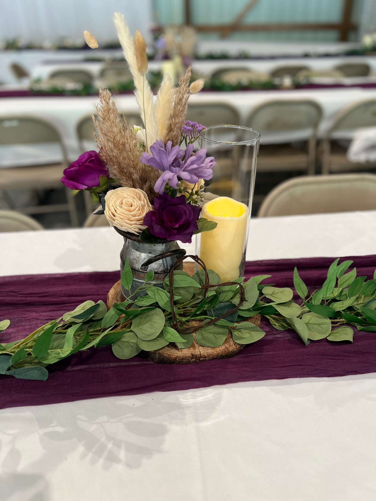 GALVANIZED STEEL DECORATIVE MILK CAN - 6"X4.75" (24 available)